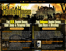 Tablet Screenshot of hauntedhouses.com